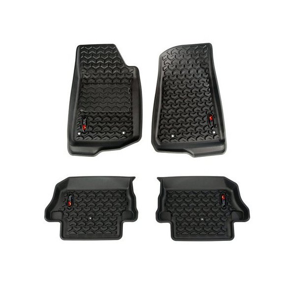 Rugged Ridge, Floor Liners, Front & Rear Floor Liners for 18-23 Jeep Wrangler JL 2-Door Rugged Ridge, Floor Liners, Front & Rear Floor Liners for 18-23 Jeep Wrangler JL 2-Door