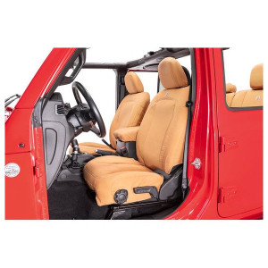 Carhartt Precision Fit Seat Covers, Front Pair for 18-23 JLU 4 Door and Gladiator JT - Brown