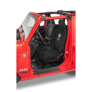 Jeep Star Logo Car Seat Towel, Black