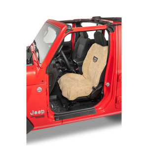 Seat Armour Jeep Grille Logo Seat Towels, Tan