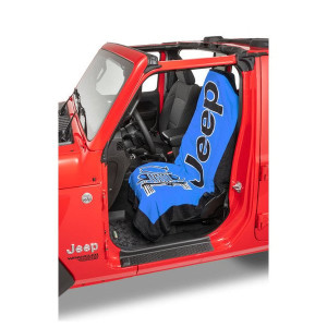 Jeep Logo Towel 2 Go Seat Cover, Blue