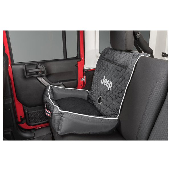 Petbed2GO Small Cushioned Seat Cover, Jeep Letters - Black Petbed2GO Small Cushioned Seat Cover, Jeep Letters - Black