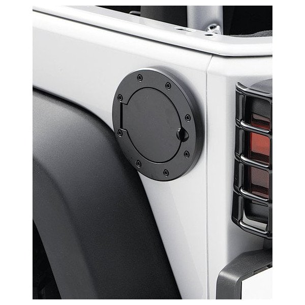 Aluminum Fuel Door, Black Aluminum Fuel Door, Black