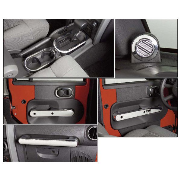 Putco, Chrome Interior Kit, for 07-10 Jeep Wrangler JK Putco, Chrome Interior Kit, for 07-10 Jeep Wrangler JK