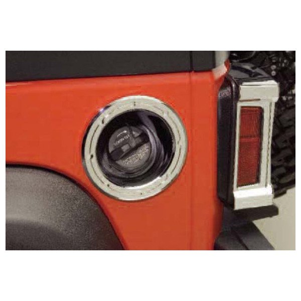 Putco, Chrome Fuel Tank Door Cover, for 07-18 Jeep Wrangler Unlimited JK 4 Door