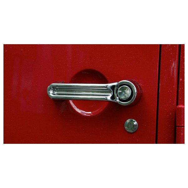 Rugged Ridge, Chrome Door Handle Cover Kit, for 08-09 Jeep Liberty KK