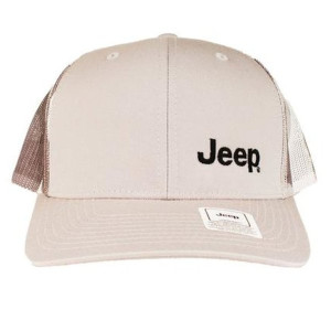 Jeep Merchandise, Jeep Logo Richardson Trucker Hat in Gray & Camo, Universal
