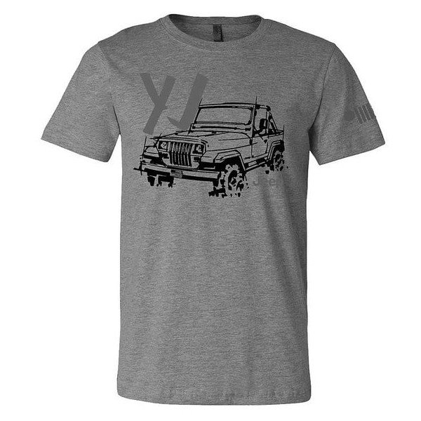 Mens Jeep YJ LDD Series T-Shirt in Gray, XS Mens Jeep YJ LDD Series T-Shirt in Gray, XS