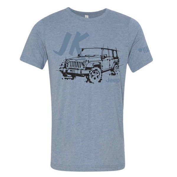 Jeep Merchandise, Mens Jeep JK LDD Series T-Shirt in Lake Blue, XS, Jeep Merchandise, Mens Jeep JK LDD Series T-Shirt in Lake Blue, XS,