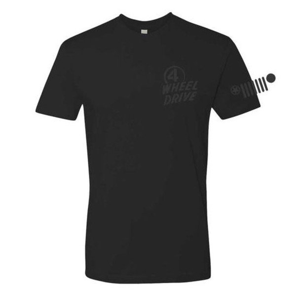 Mens Jeep Willys 4WD T-Shirt in Black, XS Mens Jeep Willys 4WD T-Shirt in Black, XS