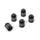 Aluminum Valve Stem Caps in Black