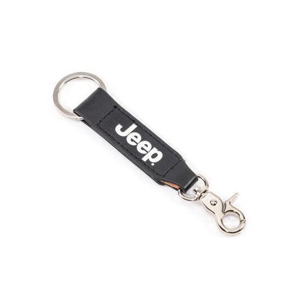 Jeep Logo Vinyl Strap Keychain