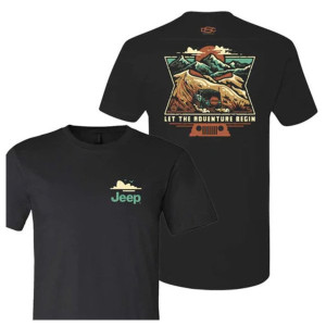 Jeep Merchandise, Men's Jeep Dunes T-Shirt in Black, XS
