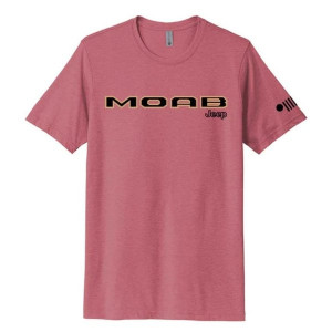 Jeep Merchandise, Men's Jeep Moab Badge T-Shirt in Heather Clay, XS, XS