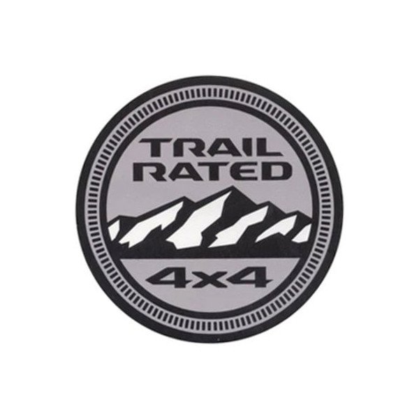Jeep Merchandise, 4" Jeep Logo Circle Jeep Sticker, Trail Rated