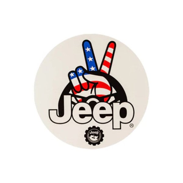 Jeep Merchandise, 4" Jeep Logo Circle Jeep Sticker, For All Lifes Adventures