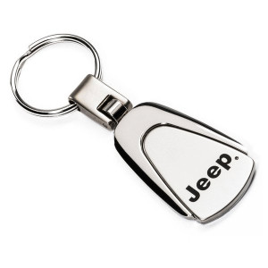 Automotive Gold, Teardrop Jeep Logo Keychain, Universal