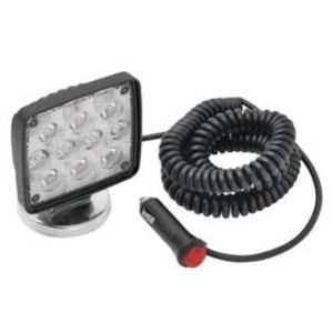 Wesbar, Rectangular LED Worklight, with 19" Coiled Cord & Magnetic Base Wesbar, Rectangular LED Worklight, with 19" Coiled Cord & Magnetic Base