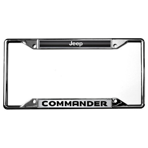 Eurosport Daytona, Jeep COMMANDER Chrome License Plate Frame, Universal