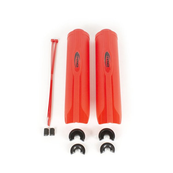 Daystar, 2.0 Shock Guards, in Red for Vehicles with Daystar, Fox, Bilstein Shocks