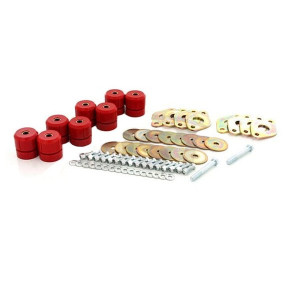 Prothane, Body Mount Kit, Red, in Red for 07-18 Jeep Wrangler JK