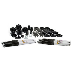 Daystar, 4" Combo Lift Kit in Black with Scorpion Shocks, for 07-18 Jeep Wrangler JK