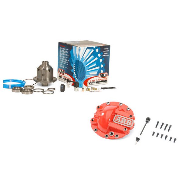 ARB, Air Locker Locking Differential & Dana 30 Diff Cover, Red, for 71-18 Jeep Vehicles with 27 Spline Front Dana 30 with 3.54 and Numerically Lower Gear Ratio ARB, Air Locker Locking Differential & Dana 30 Diff Cover, Red, for 71-18 Jeep Vehicles with 27 Spline Front Dana 30 with 3.54 and Numerically Lower Gear Ratio