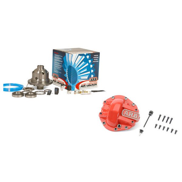 ARB, Air Locker Locking Differential with Dana 44 Diff Cover, Red, for 07-10 Jeep Wrangler JK with 35 Spline Rear Dana 44