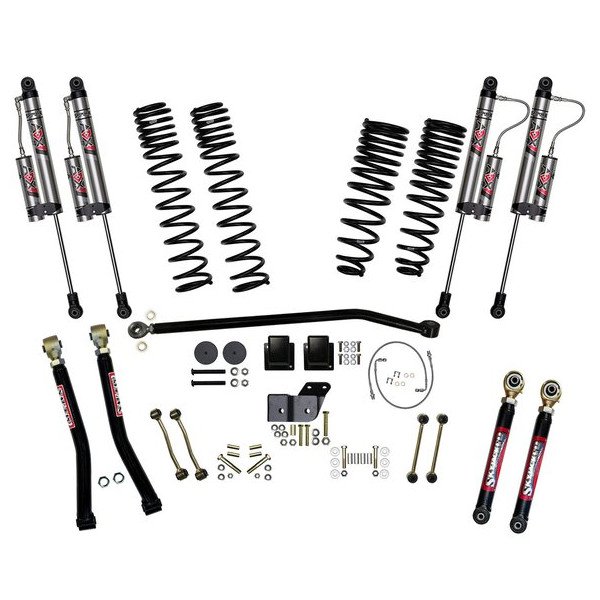 Skyjacker, 5.5in. Suspension Lift System with ADX 2.0 Remote Reservoir Shocks, Gas Engine, for 20-22 Jeep Gladiator JT Non-Rubicon Models with Gas Engine Skyjacker, 5.5in. Suspension Lift System with ADX 2.0 Remote Reservoir Shocks, Gas Engine, for 20-22 Jeep Gladiator JT Non-Rubicon Models with Gas Engine