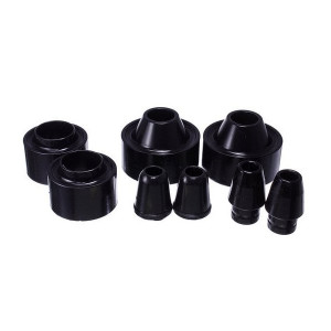 Energy Suspension, Front & Rear Coil Spring Spacers with Bump Stops in 1.75" Lift, Black, for 07-18 Jeep Wrangler JK Energy Suspension, Front & Rear Coil Spring Spacers with Bump Stops in 1.75" Lift, Black, for 07-18 Jeep Wrangler JK