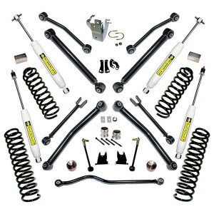 Superlift, 4" Lift Kit with Superide Shocks & Reflex Control Arms, for 07-18 Jeep Wrangler Unlimited JK 4 Door