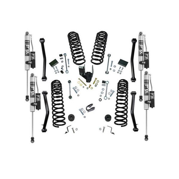 Superlift, 4" Dual Rate Coil Lift Kit with Fox 2.0 Reservoir Shocks, for 18-23 Jeep Wrangler JL Unlimited 4-Door Superlift, 4" Dual Rate Coil Lift Kit with Fox 2.0 Reservoir Shocks, for 18-23 Jeep Wrangler JL Unlimited 4-Door