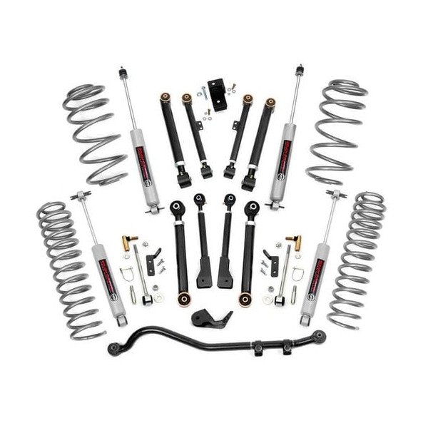 Rough Country, 2.5in X-Series Suspension Lift Kit, for 97-06 Jeep Wrangler TJ with 6 Cylinder Engine Rough Country, 2.5in X-Series Suspension Lift Kit, for 97-06 Jeep Wrangler TJ with 6 Cylinder Engine