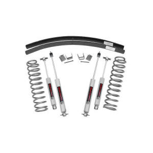 Rough Country, 3in Add-a-Leaf Lift Kit, with N3 Shocks for for 84-01 Jeep Cherokee XJ Rough Country, 3in Add-a-Leaf Lift Kit, with N3 Shocks for for 84-01 Jeep Cherokee XJ