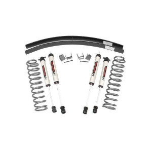 Rough Country, 3in Add-a-Leaf Lift Kit, with V2 Monotube Shocks for for 84-01 Jeep Cherokee XJ Rough Country, 3in Add-a-Leaf Lift Kit, with V2 Monotube Shocks for for 84-01 Jeep Cherokee XJ