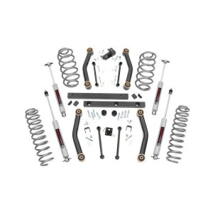 Rough Country, 4in Suspension Lift Kit, with V2 Monotube Shocks for 97-02 Jeep Wrangler TJ Rough Country, 4in Suspension Lift Kit, with V2 Monotube Shocks for 97-02 Jeep Wrangler TJ