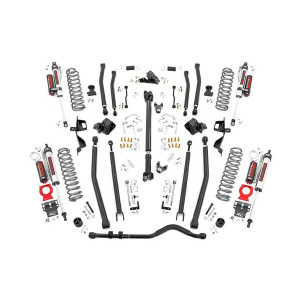 Rough Country, 6in Long Arm Suspension Lift Kit, with Vertex Reservoir Shocks for 18-23 Jeep Wrangler JL Unlimited Rough Country, 6in Long Arm Suspension Lift Kit, with Vertex Reservoir Shocks for 18-23 Jeep Wrangler JL Unlimited