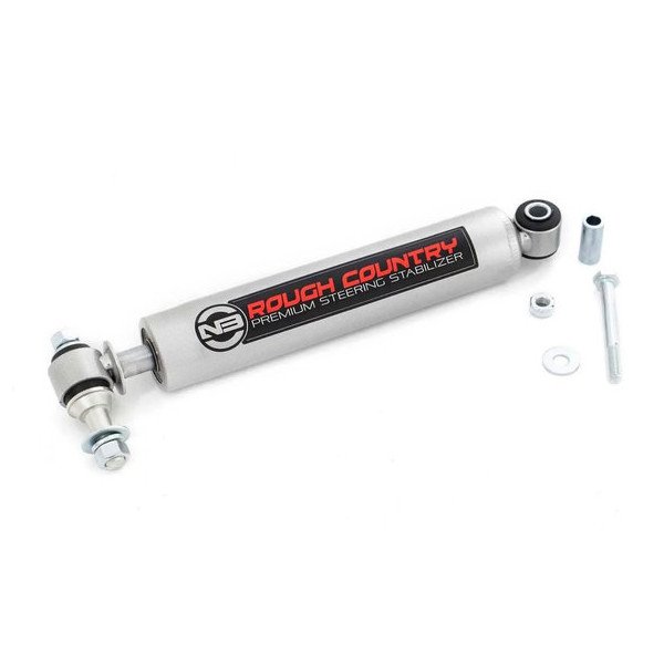 Rough Country, N3 Steering Stabilizer, for 84-06 Jeep Wrangler YJ, TJ, Cherokee XJ, Grand Cherokee ZJ & WJ Rough Country, N3 Steering Stabilizer, for 84-06 Jeep Wrangler YJ, TJ, Cherokee XJ, Grand Cherokee ZJ & WJ