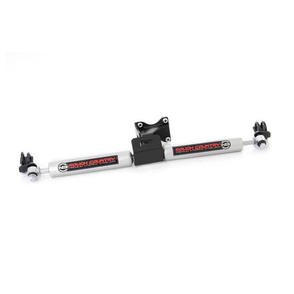 Rough Country, N3 Dual Steering Stabilizer, for 07-18 Jeep Wrangler JK