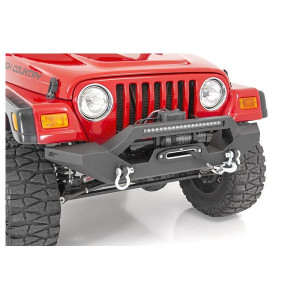 Rough Country, Full Width Front LED Winch Bumper, for 87-06 Jeep Wrangler YJ & TJ