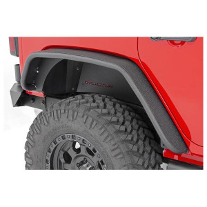 Rough Country, Rear Tubular Fender Flares, for 07-18 Jeep Wrangler JK