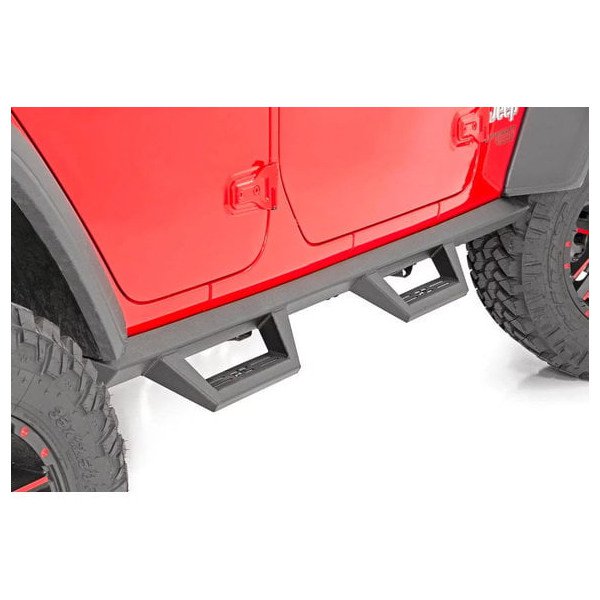 Rough Country, Contoured Drop Steps, for 18-23 Jeep Wrangler JL Unlimited