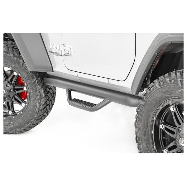 Rough Country, Wheel to Wheel Nerf Steps, for 18-23 Jeep Wrangler JL Rough Country, Wheel to Wheel Nerf Steps, for 18-23 Jeep Wrangler JL