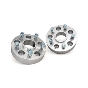 Rough Country, 1.5in Wheel Spacers, in Bare Aluminum for Jeep Vehicles with 5x5 Bolt Pattern