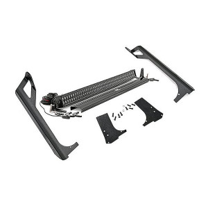 Rough Country, 50-Inch Straight LED Light Bar Upper Windshield Mount Kit, Dual Row without DRL for for 97-06 Jeep Wrangler TJ & Unlimited