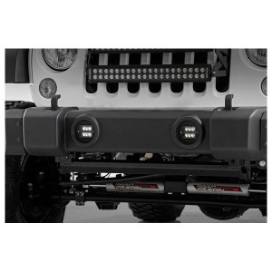 Rough Country, 2in LED Cube Lights with Fog Light Mount Kit, for 10-18 Wrangler JK Rough Country, 2in LED Cube Lights with Fog Light Mount Kit, for 10-18 Wrangler JK