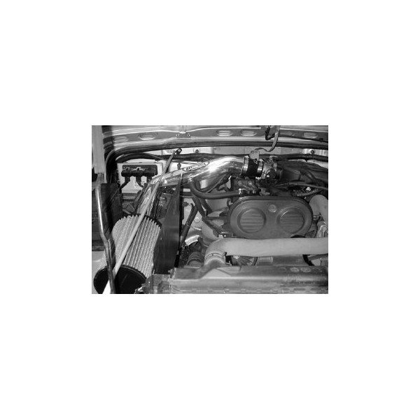 AEM Filters, Brute Force Air Induction System, Powder Coated Silver, for 04-05 Jeep Wrangler TJ with 2.4L 4 Cylinder Engine