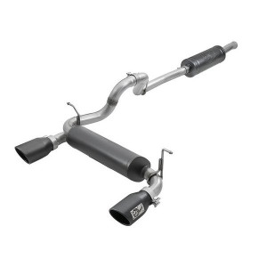 aFe Power, Rebel Series 2.5" 304 Stainless Steel Cat Back Exhaust System in Black, for 18-23 Jeep Wrangler JL Unlimited aFe Power, Rebel Series 2.5" 304 Stainless Steel Cat Back Exhaust System in Black, for 18-23 Jeep Wrangler JL Unlimited