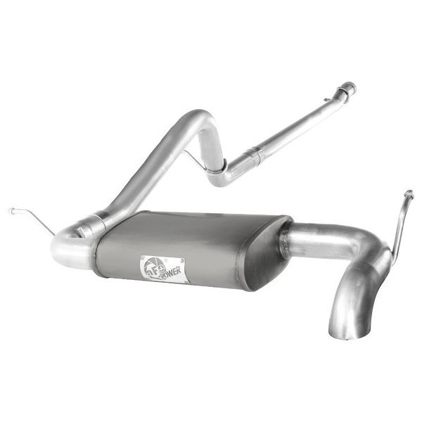 aFe Power, 2.5" Scorpion Aluminized Hi-Tuck Cat-Back Exhaust System, for 07-18 Jeep Wrangler JK 2 Door