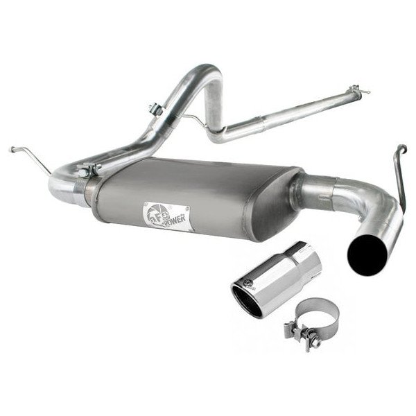aFe Power, 2.5" Scorpion Aluminized Cat-Back Exhaust System with Tip, for 07-18 Jeep Wrangler JK 2 Door aFe Power - 17121-0123